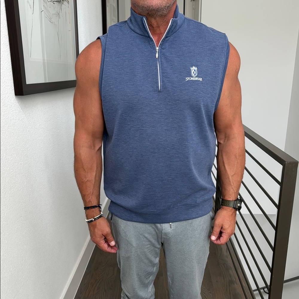Stonewear Men's Blue Sleeveless Vest